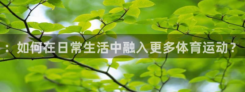 米兰体育官方正版app娱乐平台：：如何在日常生活中融入更多体