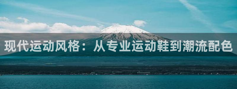 米兰体育官方正版app娱乐：现代运动风格：从专业运动鞋到潮流